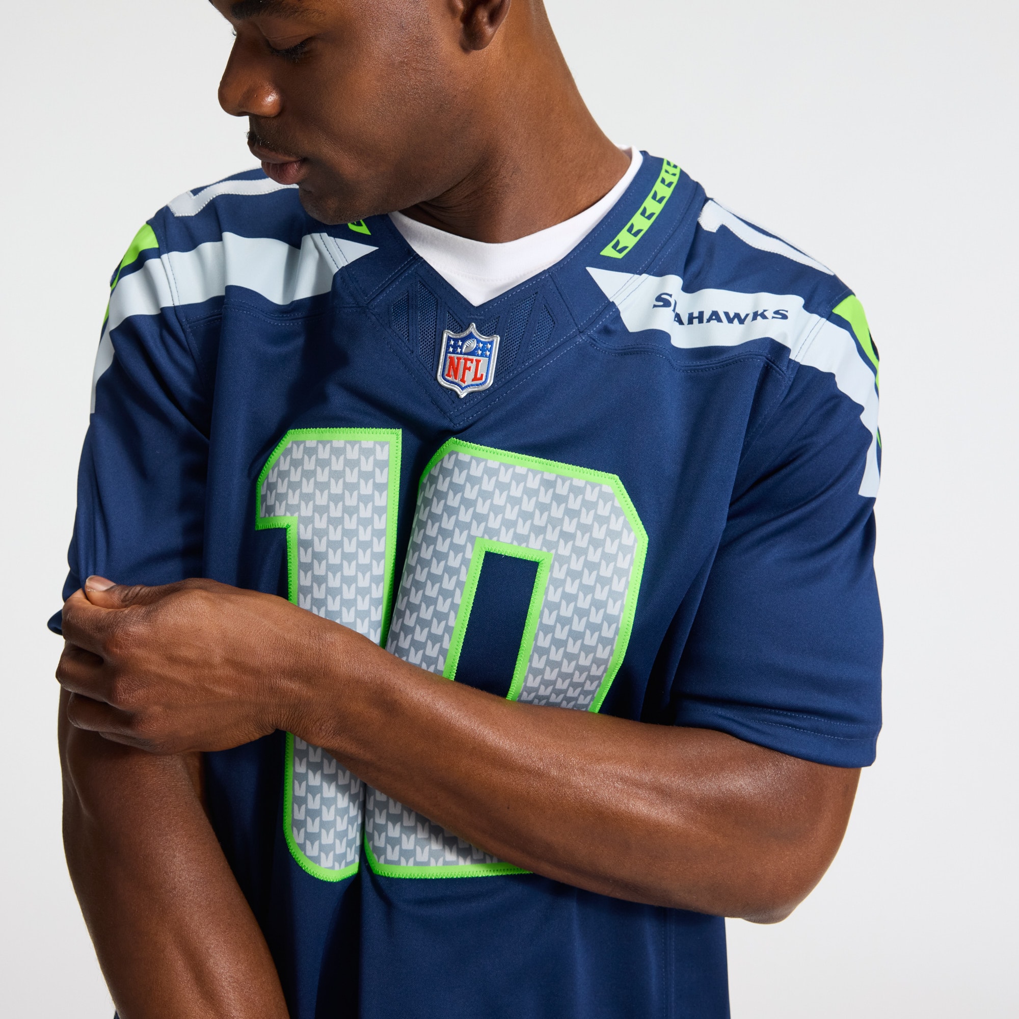 Men's Nike Jaxon Smith-Njigba College Navy Seattle Seahawks Team